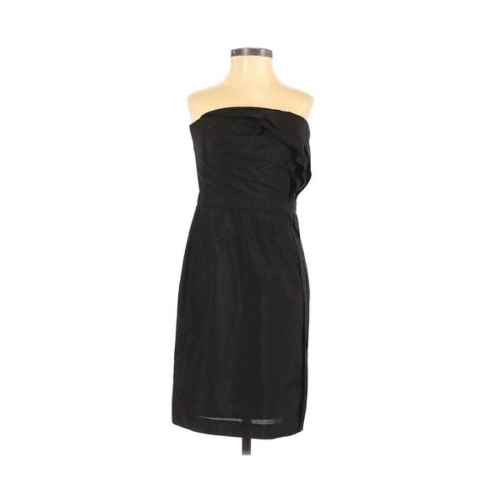 Ann Taylor LOFT Black Strapless Cocktail Dress
